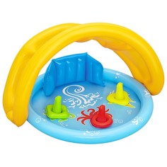 Bestway Бассейн надувной "Ракушка" 115 х 89 х 76 см, с навесом, от 6 мес 52568