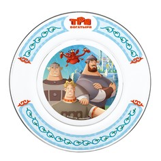 Тарелка ND Play Три Богатыря, Дизайн 1, 19, 5 см, стекло