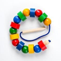 Бусы геометрические цветные (шарики и шайбочки) Rn Toys