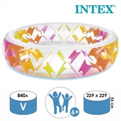 INTEX Бассейн надувной детский, 229 х 56 см, надувное дно, 56494NP INTEX