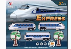 Железная дорога на батарейках, 20 элементов 2434048 No Brand