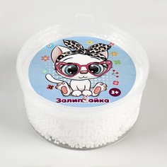 Трафаретный пластилин Залипайка, белый, 20 г No Brand