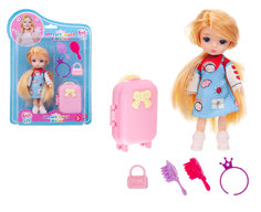 Кукла Girls Club 14 см, с аксессуарами, ручки и ножки у куклы шарнирные IT108583