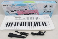 Синтезатор игрушечный с микрофоном, 37 клавиш, USB зарядное устройство 2399366 No Brand