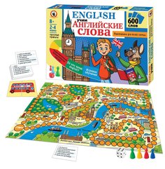 Настольная игра Викторина для всей семьи English Учим английские слова 03375РС No Brand