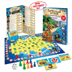 Настольная игра Приключенческая в пакете Пиратский остров 02082РС No Brand