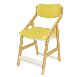 Стул растущий Робин Wood (Вуд) с чехлом, Комбо Белый/Сан-Леон