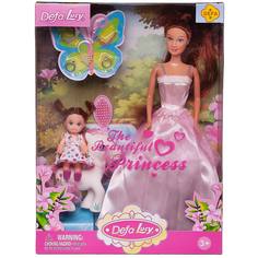Игровой набор Кукла Defa Lucy в платье с куколкой-дочкой на пони, высота кукол 29 и 10 см