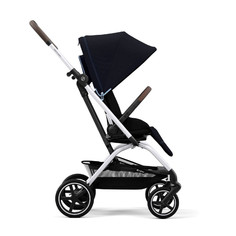 Cybex Easy S Twist+ 2 Коляска прогулочная, рама Silver, Ocean Blue с бампером