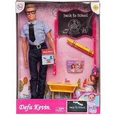 Игровой набор Кукла Defa Kevin Учитель, в рубашке, и ученица на уроке, 30 см