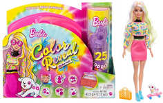 Кукла Barbie Mattel Набор Color Reveal Neon Tie-Dye, 25 сюрпризов