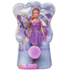 Кукла Defa Lucy Фея с крыльями в фиолетовом платье, 29 см