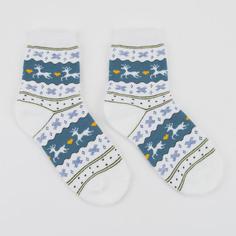 Носки детские махровые Норвегия, цвет джинсовый, размер 18-20 Happy Frensis