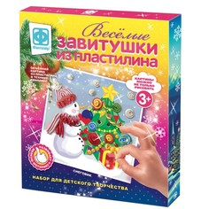 Набор для лепки Фантазёр Весёлые завитушки Набор №5, 9899046, пластилин Фантазер