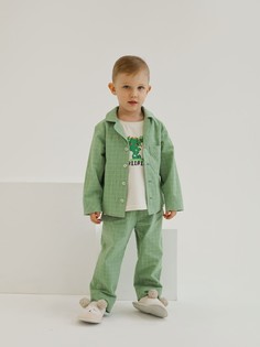 Пижама детская Minidino ТЕКС-КМПЛ-003, зеленый чай, 146