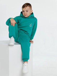 Костюм спортивный детский GECOTTON SPORTSUIT, изумруд, 104