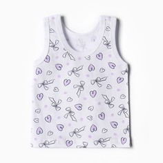 Майка бельевая детская bloom star, белый, 80