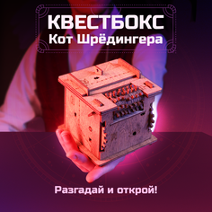 Деревянная головоломка IDVENTURE 490118 Квестбокс: Кот Шрёдингера