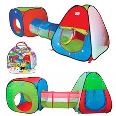Палатка игровая MSN Toys Комплекс 2 палатки с туннелем a999-148