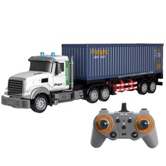 Радиоуправляемый грузовик MSN Toys тягач контейнеровоз с аккумулятором звук, свет, 61 см