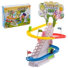 Развивающая игрушка Котята на лесенке No Brand