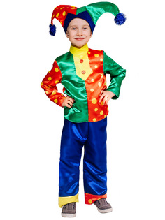 Карнавальный костюм Batik 1051 к-19 Скоморох Гороховый, разноцветный, 128 Батик
