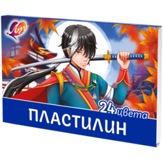 Пластилин ЛУЧ Аниме Хиро 24 цвета по 20гр, стек 33С 2212-08