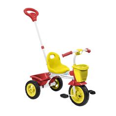Детский велосипед Nika kids ВДН2 со съемной родительской ручкой, желтый, красныЙ