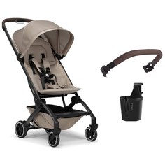 Коляска детская Joolz Aer+ Lovely Taupe 2023г с бампером и подстаканником, 6м+