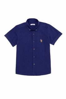 Рубашка детская US Polo Assn G083SZ0040ELFYKIDS022Y, кобальтовый, 104