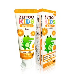 Детская зубная паста NIPPON ZETTOC Японская с фтором, апельсин, 6+, 70 г
