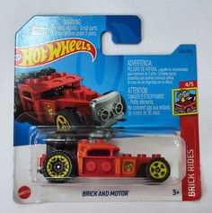 Машинка базовой коллекции Hot Wheels BRICK AND MOTOR красная 5785/HKG37