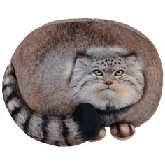 Мягкая игрушка СмолТойс Антистресс Кот-манул Погладь котэ 60 см