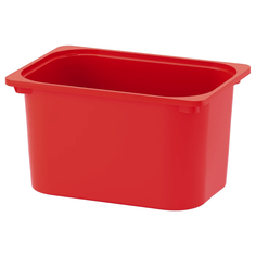 Контейнер IKEA ТРУФАСТ, красный, 42x30x23 см, 2 шт