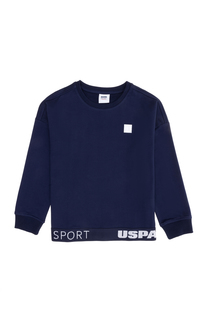 Свитшот детский US Polo Assn G083SZ0820MAJESKIDS, темно-синий, 128