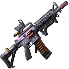 Автомат игрушечный NERF М416 Aqua с вылетающими гильзами, на аккумуляторе