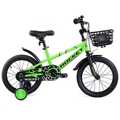 Велосипед детский двухколесный Rocket, рост 110-125 см, колеса 16, зеленый