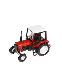 Игрушечная машинка Мир отечественных моделей Трактора МТЗ-82 Люкс-2 1:43 красный