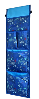 Кармашки для детского шкафчика FivePlus ракета, синий