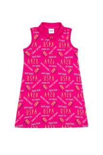 Платье US Polo Assn G084SZ0750PETROS_VR023_11_12, темно-розовый, 146-152