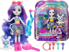 Кукла Enchantimals Mattel Набор Zemirah Zebra & Grainy, кукла, фигурка зебры