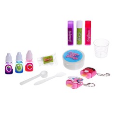 Опыты для девочек «Помада для губ», единорог и мороженка, в пакете No Brand