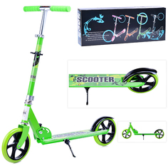 Самокат U038182Y 2-х кол., зеленый, PU/ 200 мм, ABEC 7, в коробке Oubaoloon