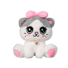 Мягкая игрушка To-ma-to Кошка серая, 20 см