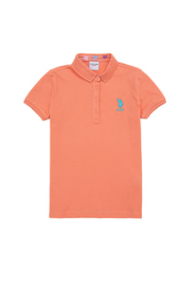 Поло детское US Polo Assn G084SZ0110TP01-IY022, розовый, 122