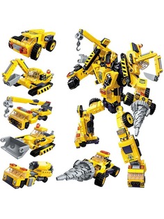 Конструктор StarFriend Трансформер Строитель 6 в 1 Transformers 479 деталей