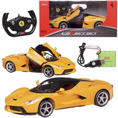 Машина р/у 1:14 Ferrari LaFerrari, цвет желтый, световые эффекты, аккумулятор в комплекте Rastar