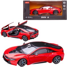 Машина металлическая 1:24 BMW i8, цвет красный, двери и капот открываются Rastar