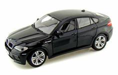 Машина металлическая 1:24 BMW X6M, цвет черный, двери и капот открываются Rastar