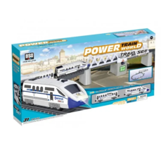 Железная дорога на бат.Power worLd, длина трассы 366см состав, разводной мост 2184 No Brand